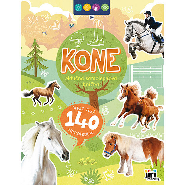 Náučná samolepková knižka 6+ kone