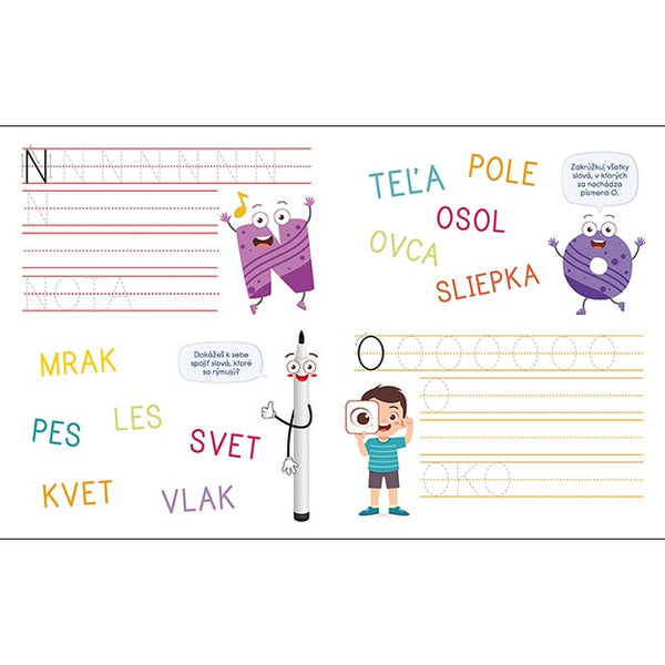ZOŠITY PRE PREDŠKOLÁKOV PÍSANIE A PÍSMENÁ