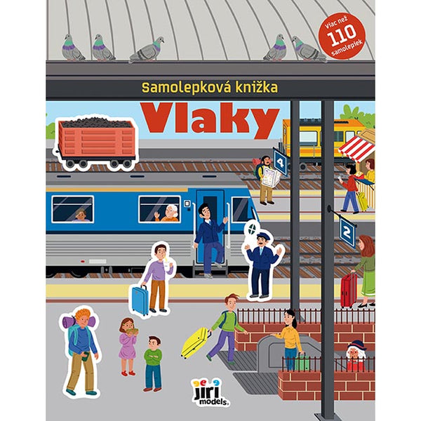 SAMOLEPKOVÁ KNIŽKA VLAKY