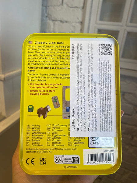HRA HOP HOP KONÍK  KOVOVEJ KRABIČKE 4R