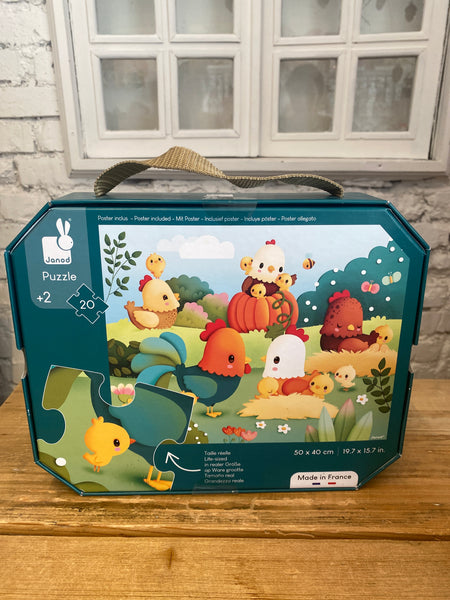 FARMA PUZZLE V KUFRÍKU 20KS  2R