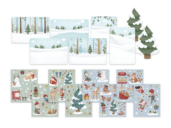 SADA SO SAMOLEPKAMI VIANOČNÉ PRIANIE