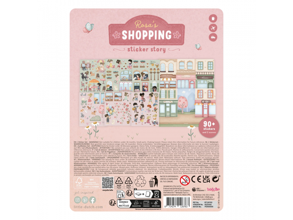 KNIŽKA SO SAMOLEPKAMI NAKUPOVANIE ROSA