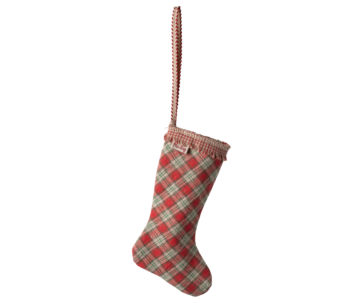 Ozdobka vianočná čižmička červená