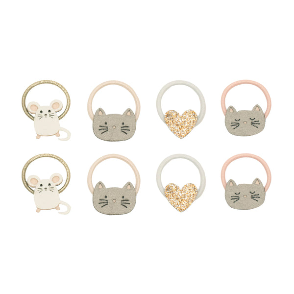 GUMIČKY MINI MYŠKY, MAČKY, SRDIEČKA 8KS