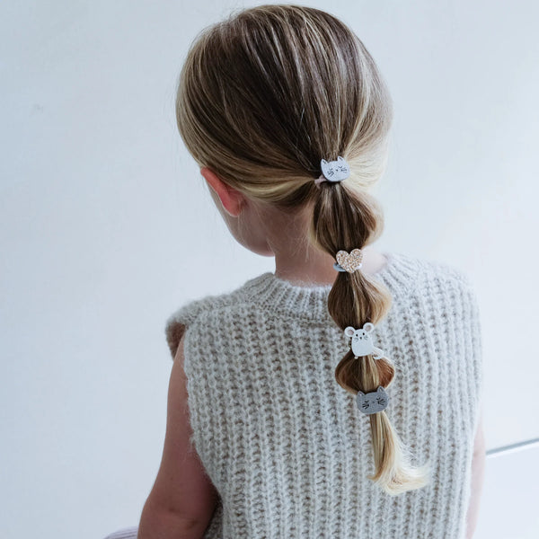 GUMIČKY MINI MYŠKY, MAČKY, SRDIEČKA 8KS