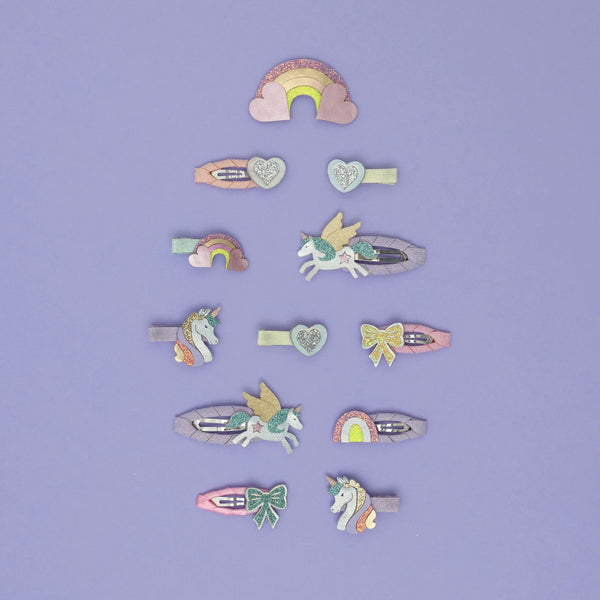 DREAMY JEDNOROŽCOVÉ MINI SPONKY DO VLASOV 🦄 5KS