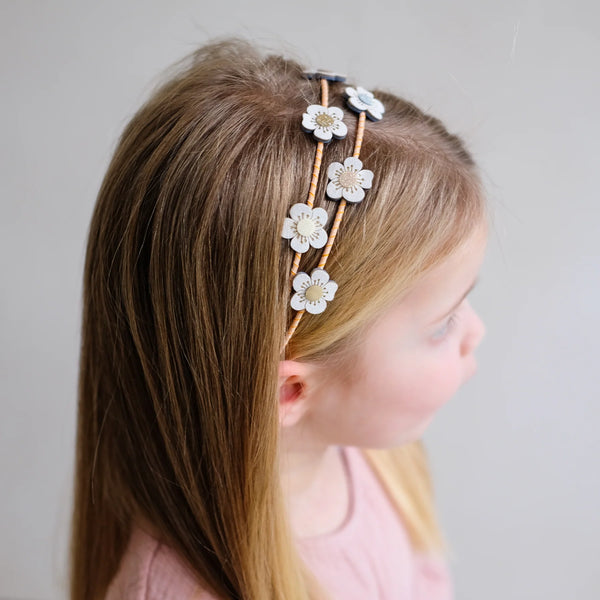 ČELENKA BLOSSOM S KVETINOVÝMI DETAILMI