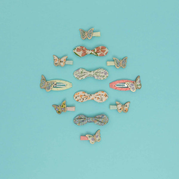 FLORAL BUTTERFLY KLIPY SPONKY DO VLASOV 🦋 8KS