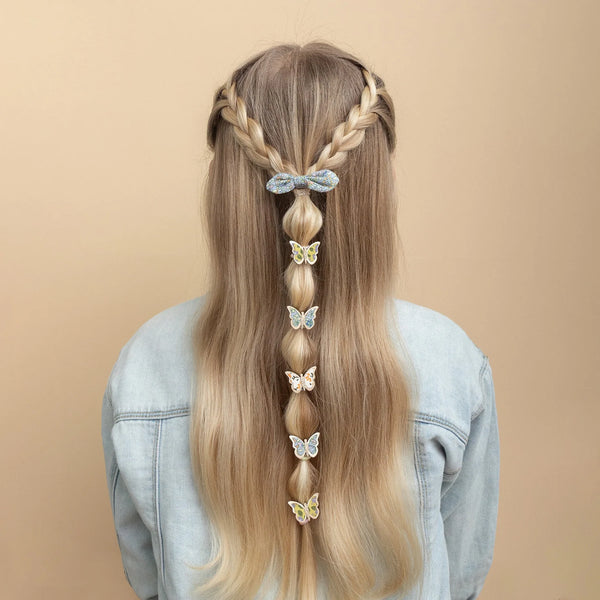 FLORAL BUTTERFLY MINI GUMIČKY DO VLASOV 🦋 6KS