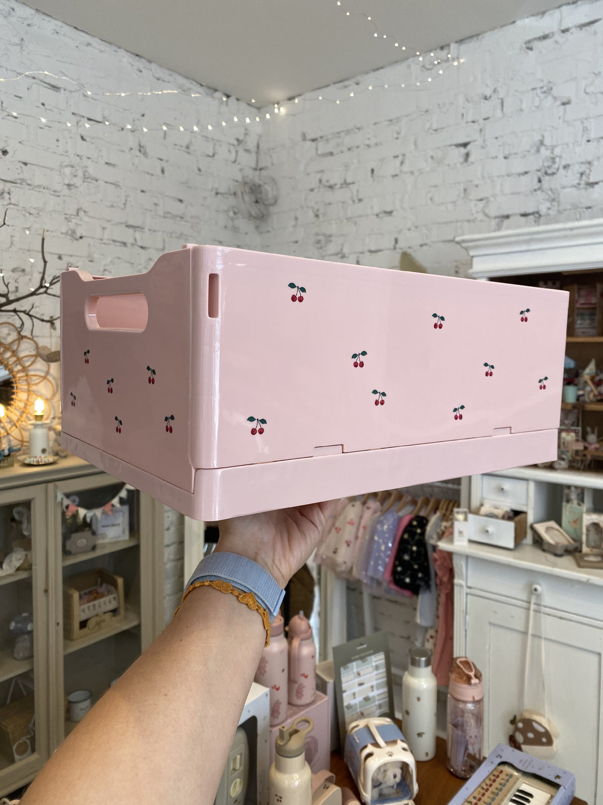 Box na hračky cherry 2ks – obrázok 2