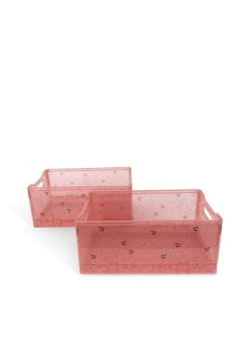 BOX NA HRAČKY GLITTER CHERRY