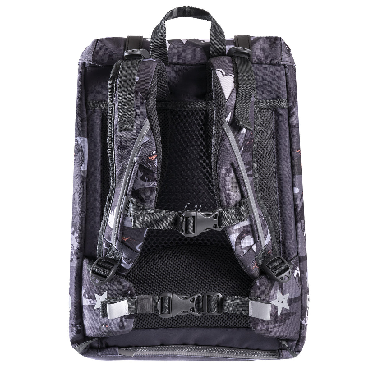 Školská taška Retro 22L Dinosaur Black – obrázok 2