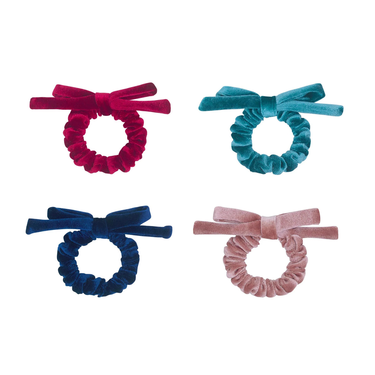 GUMIČKY SCRUNCHIE S MAŠĽOU 4KS MIMI AND LULA