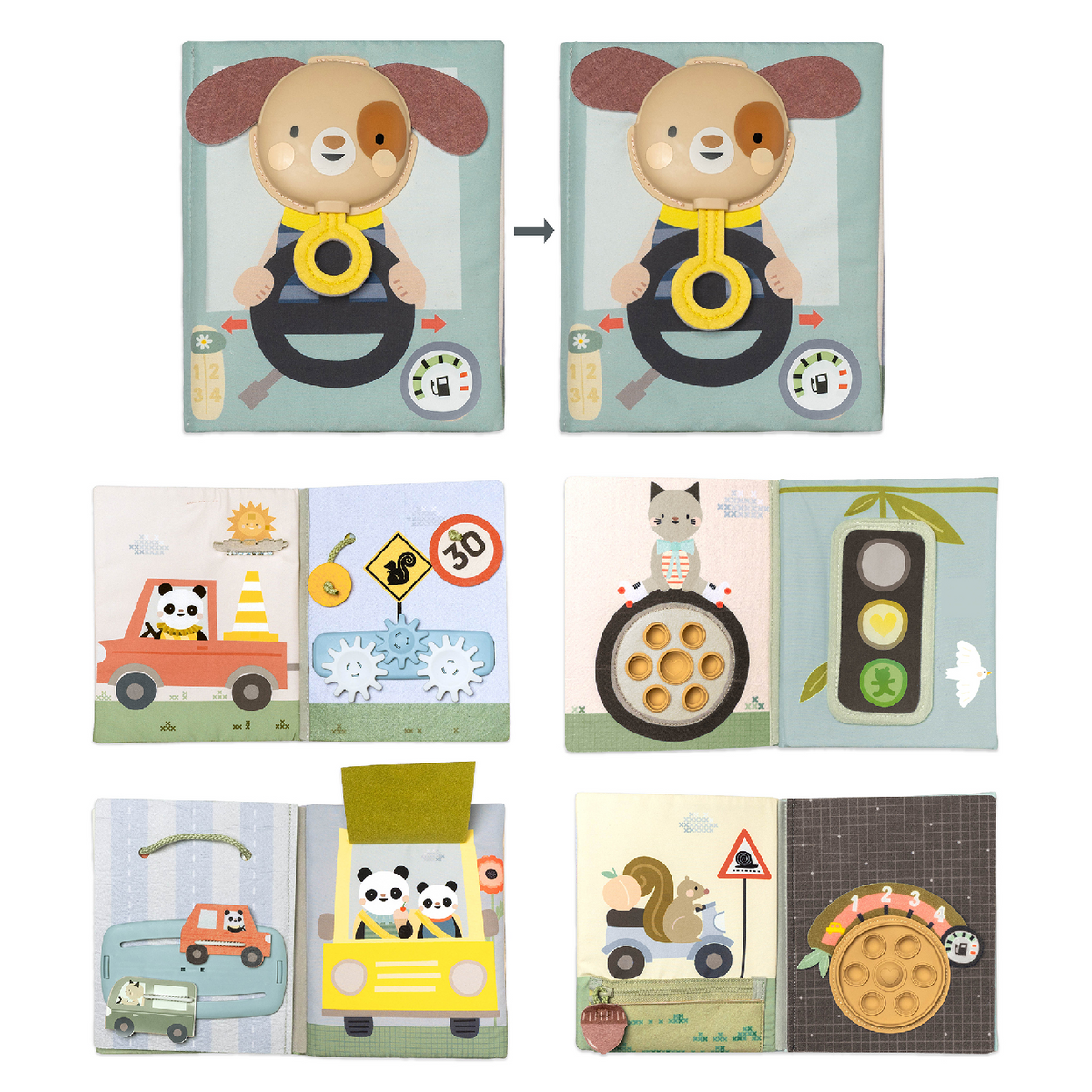 Knižka S aktivitami tiny traveler busy book – obrázok 4