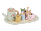 Čajový set drevený S kvetinovou potlačou – obrázok 3