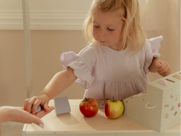 POKLADŇA SO SKENEROM A ČÍTAČKOU KARIET DREVENÁ