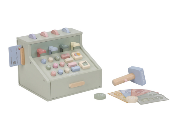 POKLADŇA SO SKENEROM A ČÍTAČKOU KARIET DREVENÁ