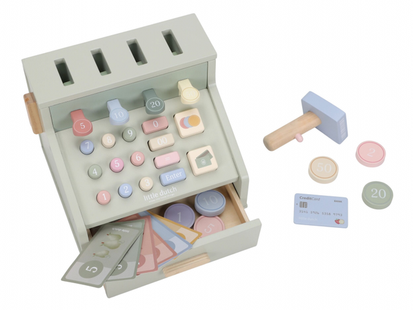 POKLADŇA SO SKENEROM A ČÍTAČKOU KARIET DREVENÁ