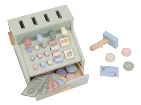 POKLADŇA SO SKENEROM A ČÍTAČKOU KARIET DREVENÁ