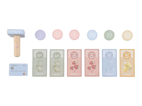 POKLADŇA SO SKENEROM A ČÍTAČKOU KARIET DREVENÁ