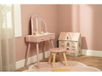 LITTLE DUTCH toaletný stolík so stoličkou drevený pink – obrázok 7