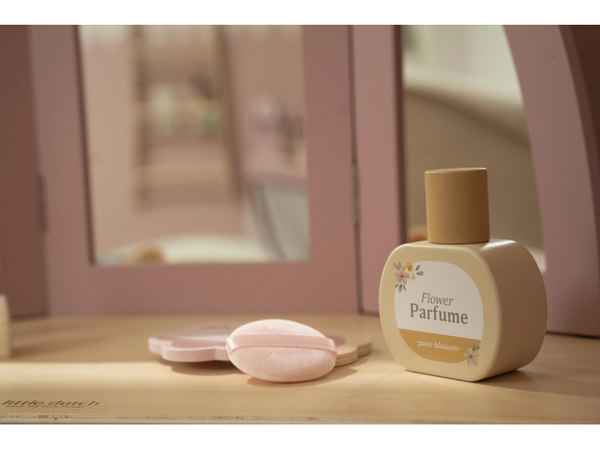 LITTLE DUTCH TOALETNÝ STOLÍK SO STOLIČKOU DREVENÝ PINK