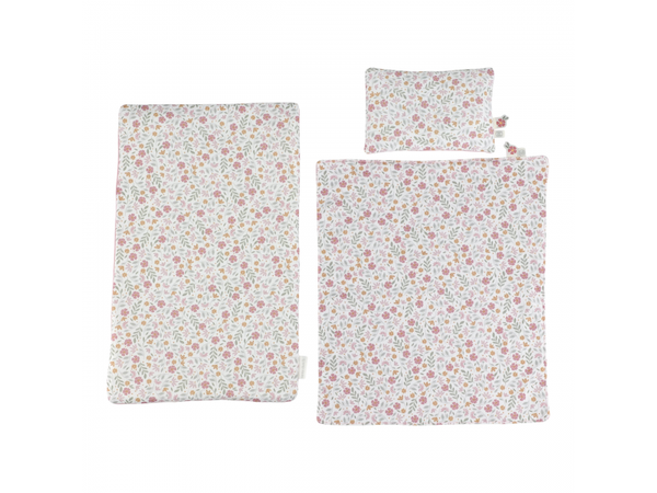 POSTIEĽKA PRE BÁBIKY DREVENÁ S PERINKOU PINK