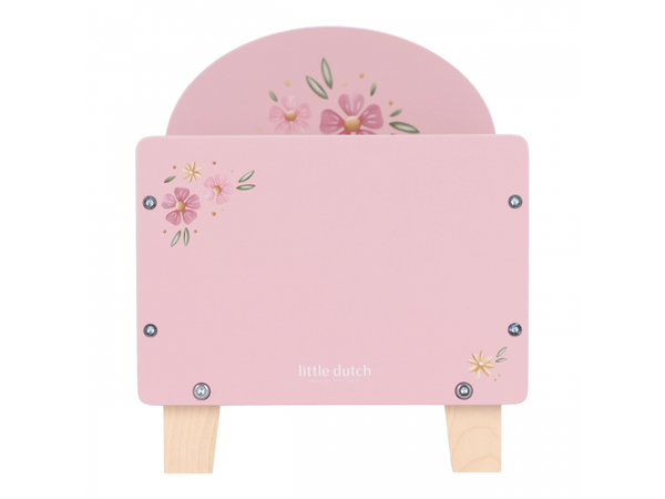 POSTIEĽKA PRE BÁBIKY DREVENÁ S PERINKOU PINK
