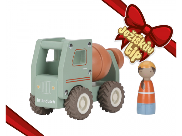 NÁKLADIAK S MIEŠAČKOU DREVENÝ