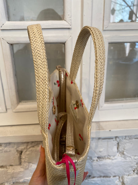 PRÚTENÁ KABELKA PRE DETI S ČEREŠŇAMI 🍒