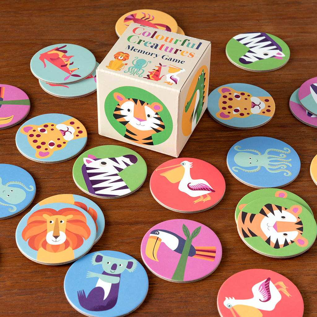 Pexeso pamäťová hra pre deti colourful creatures – obrázok 3