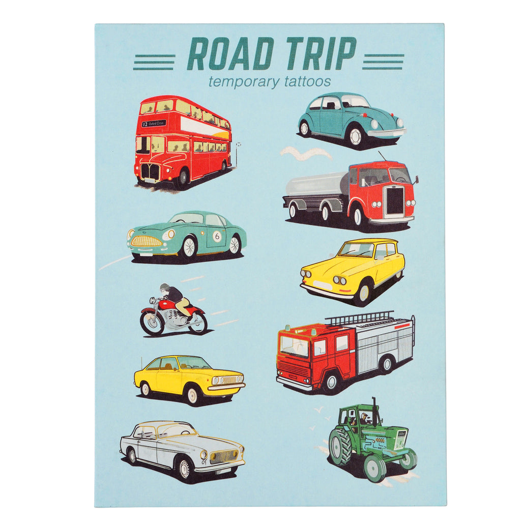 Dočasné tetovačky pre deti road trip – 2 hárky – obrázok 6