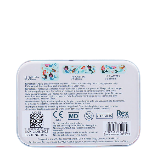 DETSKÉ NÁPLASTE S MORSKÝMI VÍLAMI A MORSKÝMI ZVIERATKAMI 🧜‍♀️🐠 – 30 KS