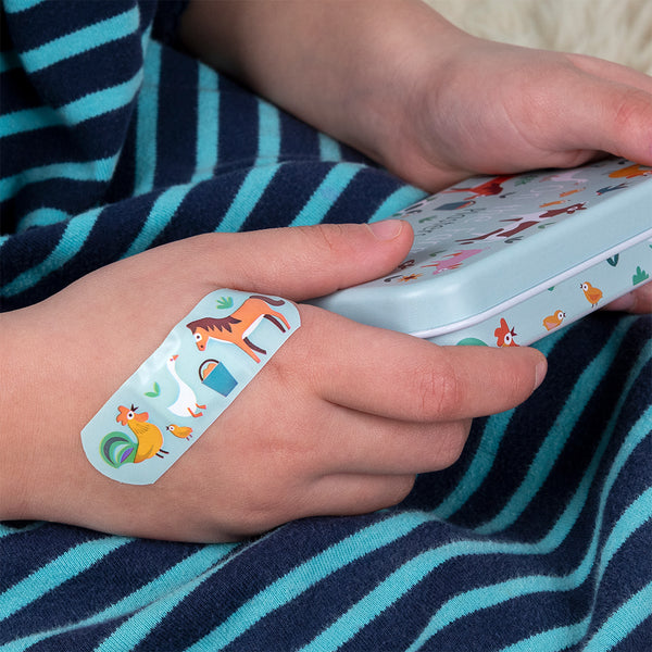 DETSKÉ NÁPLASTE S FARMÁRSKYMI ZVIERATAMI 🐷🐮 – 30 KS