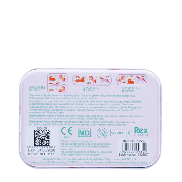 DETSKÉ NÁPLASTE S JEDNOROŽCAMI, HVIEZDIČKAMI A DÚHOU – 30 KS 🦄🌈