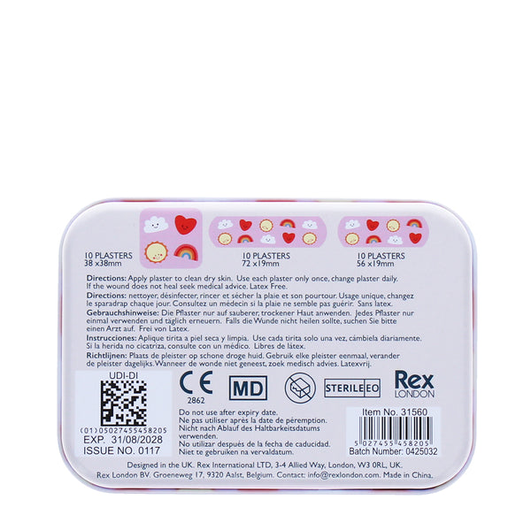 DETSKÉ NÁPLASTE S OBOZRDNÝMI OBRÁZKAMI – MRÁČIKY, SLNKÁ, SRDIEČKA A DÚHY – 30 KS ☀️🌈💖