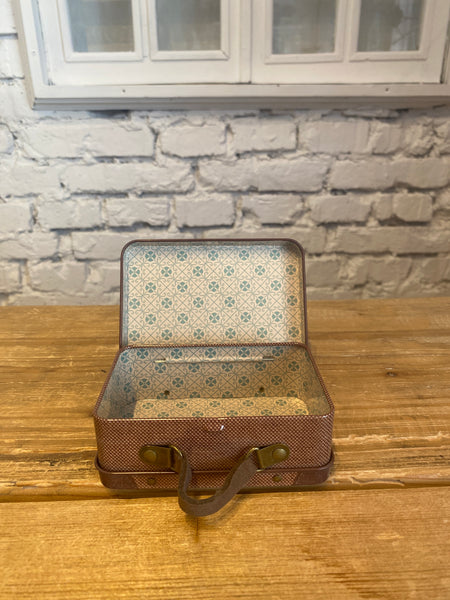 KOVOVÝ KUFRÍK TRAVEL hnedý