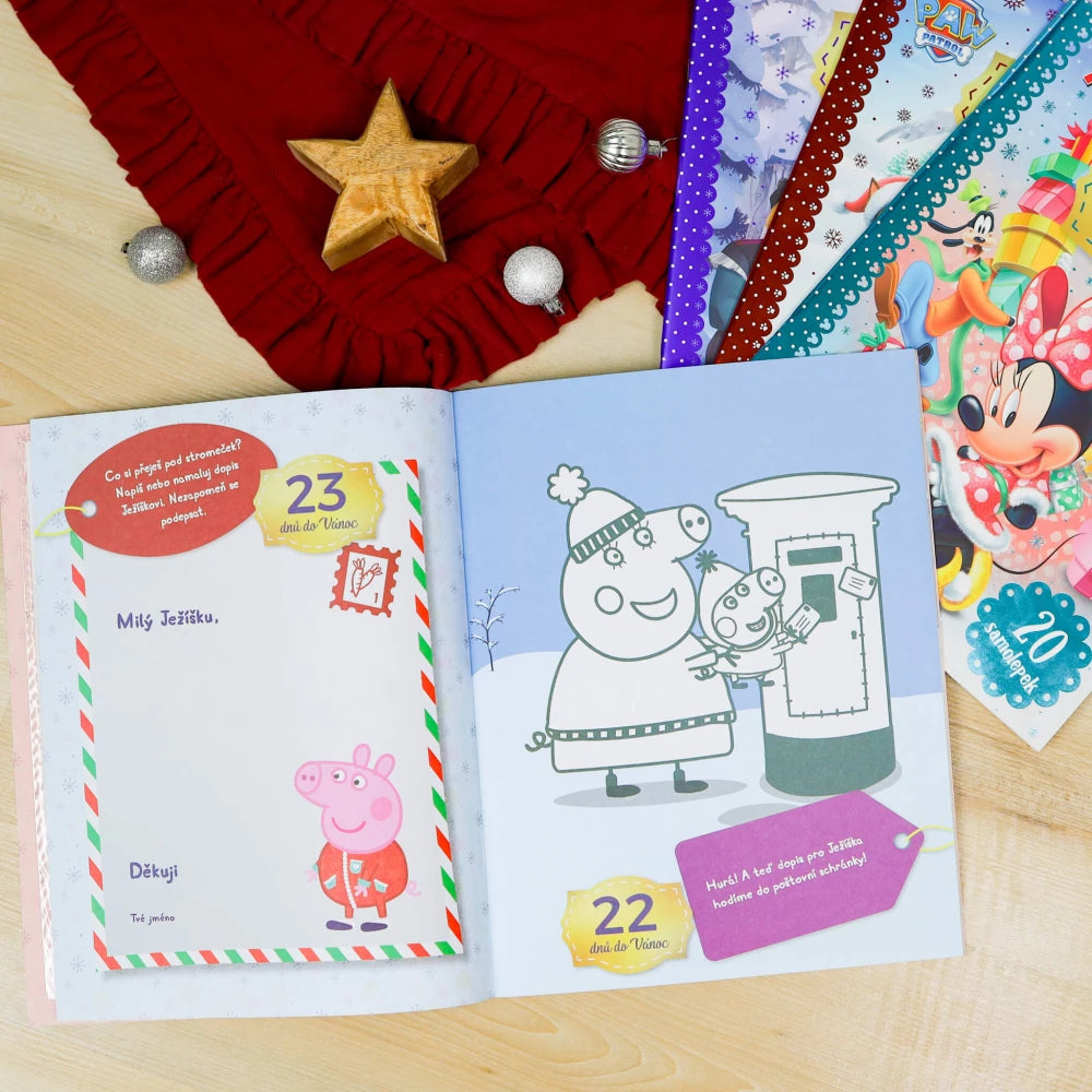 Peppa pig vianočné aktivity so samolepkami do okna cz – obrázok 3