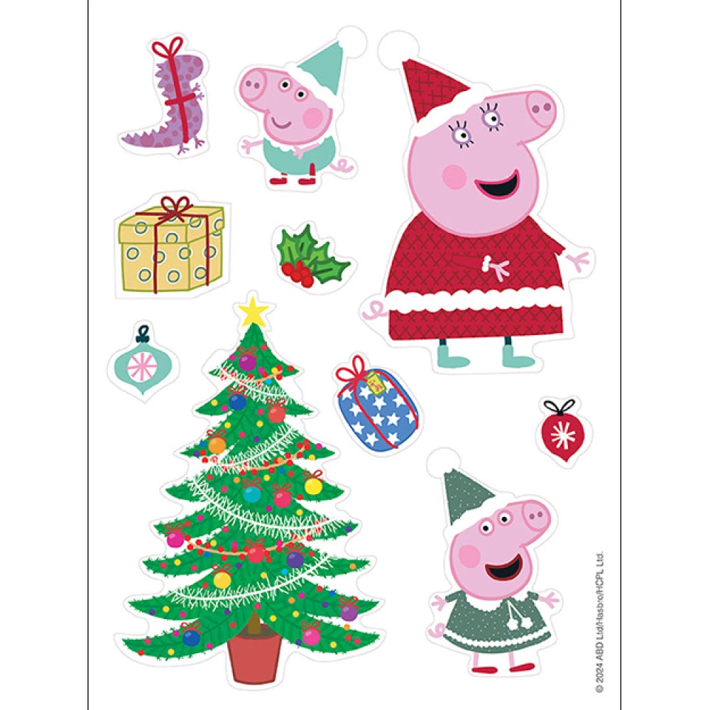 Peppa pig vianočné aktivity so samolepkami do okna cz – obrázok 2