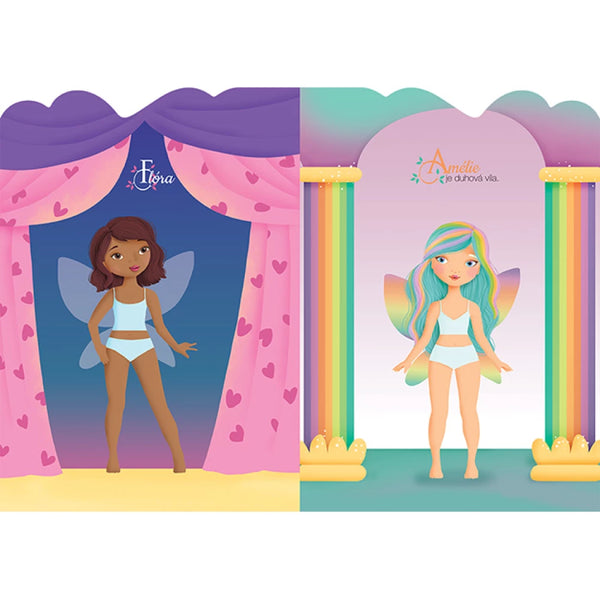 NÁLEPKOVÝ ZOŠIT ŠATY PRE VÍLY A JEDNOROŽCE CZ