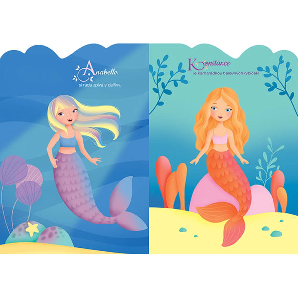 NÁLEPKOVÝ ZOŠIT ŠATY PRE MORSKÉ VÍLY