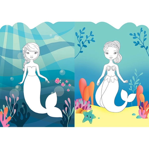 NÁLEPKOVÝ ZOŠIT ŠATY PRE MORSKÉ VÍLY