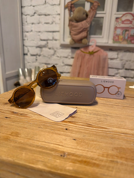 DETSKÉ POLARIZAČNÉ SLNEČNÉ OKULIARE JUNIOR (4–10 ROKOV) mustard