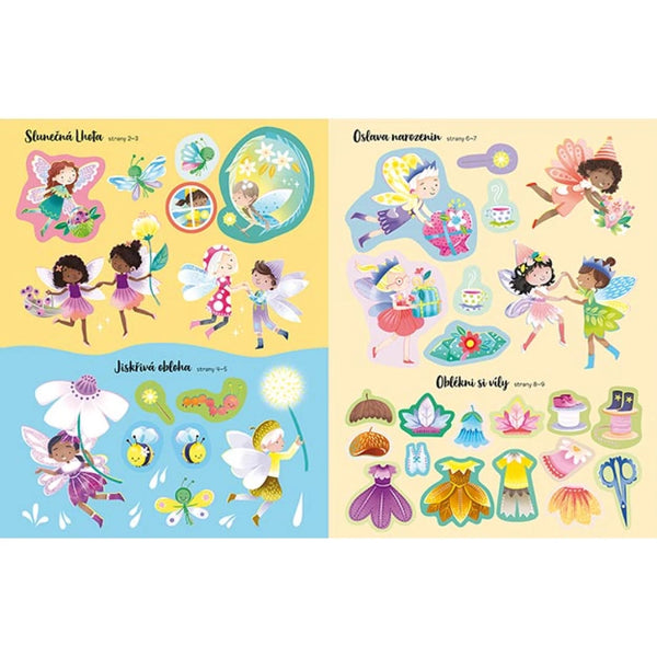 NÁLEPKOVÁ KNIŽKA TRBLIETAVÉ VÍLY