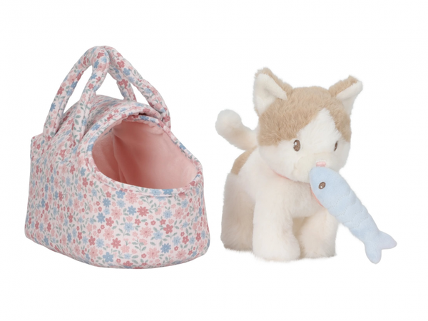 MAČIČKA PLYŠOVÁ MARLEY V KABELKE