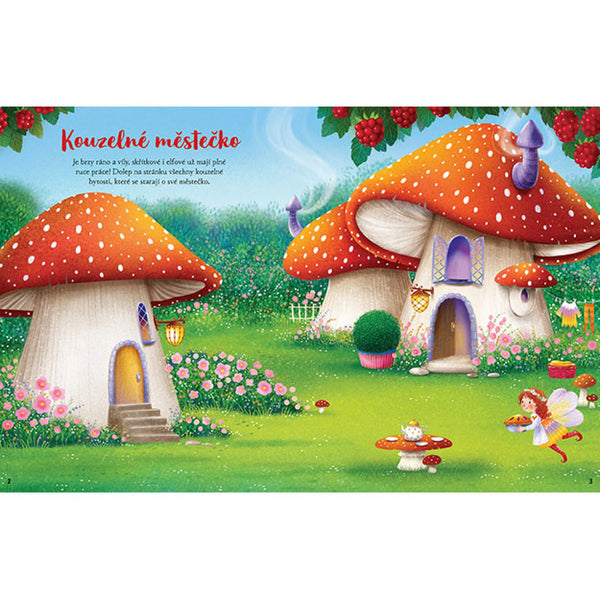 NÁLEPKOVÁ KNIŽKA VÍLY, ŠKRIATKOVIA A ELFOVIA