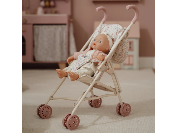 KOČÍK PRE BÁBIKY GOLFKY SKLADACÍ SOFT FLOWERS