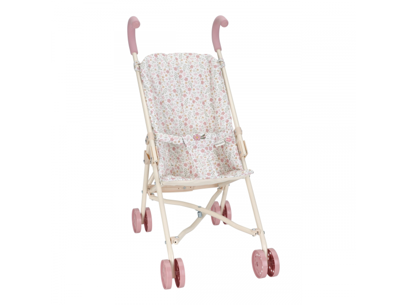 Kočík pre bábiky golfky skladací soft flowers – obrázok 10