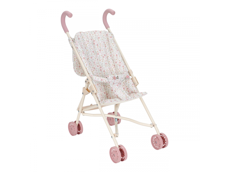 Kočík pre bábiky golfky skladací soft flowers – obrázok 12